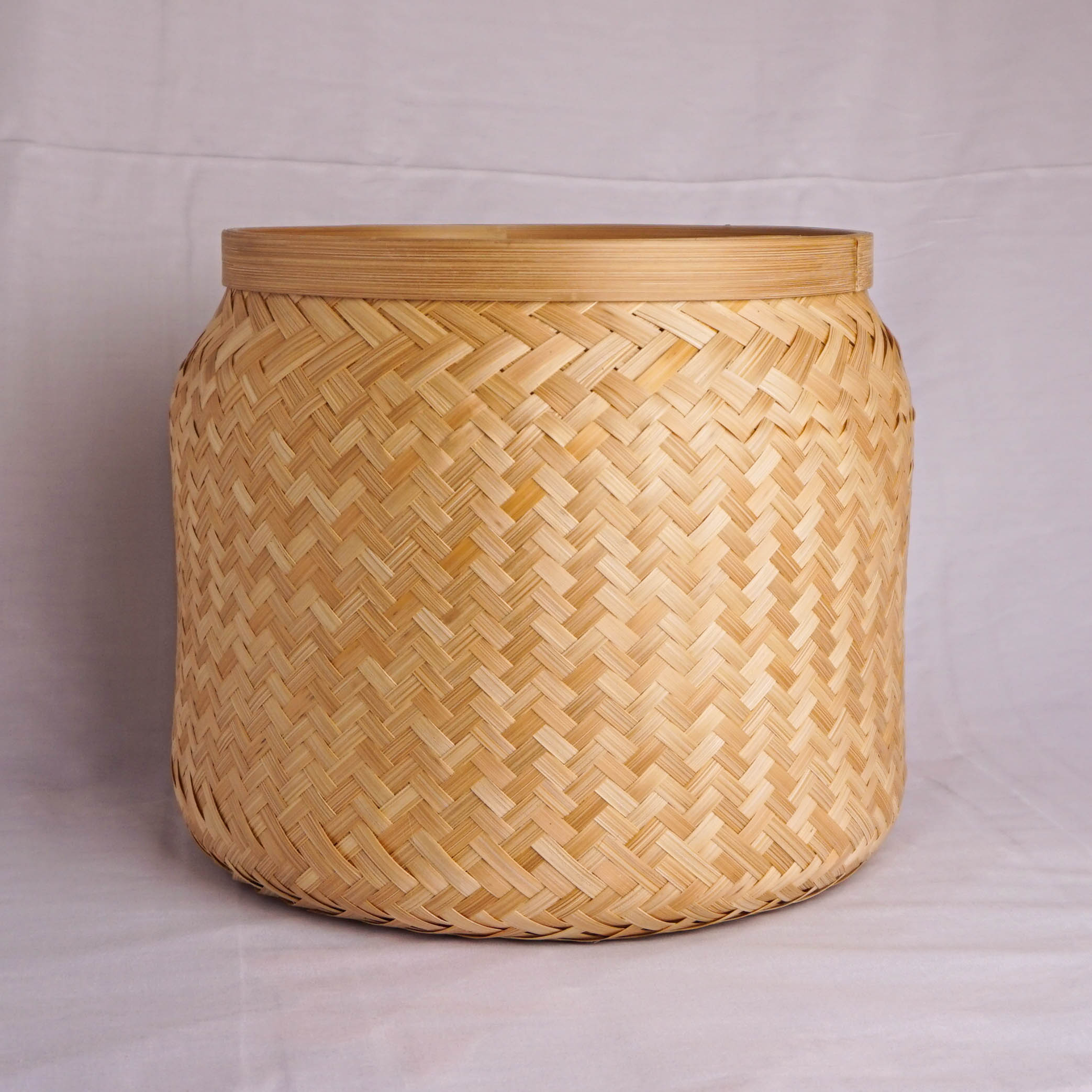 Hand-woven bamboo baskets in a range of shapes and weaves